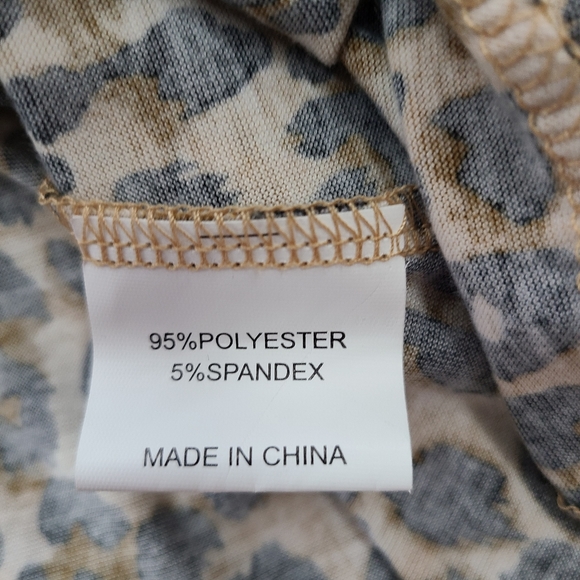 NWT Flirty Animal Print Mini Wrap Dress by Huguest Size Small - Picture 11 of 11